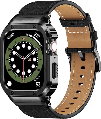 SUPLINK Correa de metal compatible con correas de Apple Watch de 1.654 in, 1.732 in, 1.772 in, correa de repuesto de acero inoxidable sólido para disponible en Yaxa Guatemala