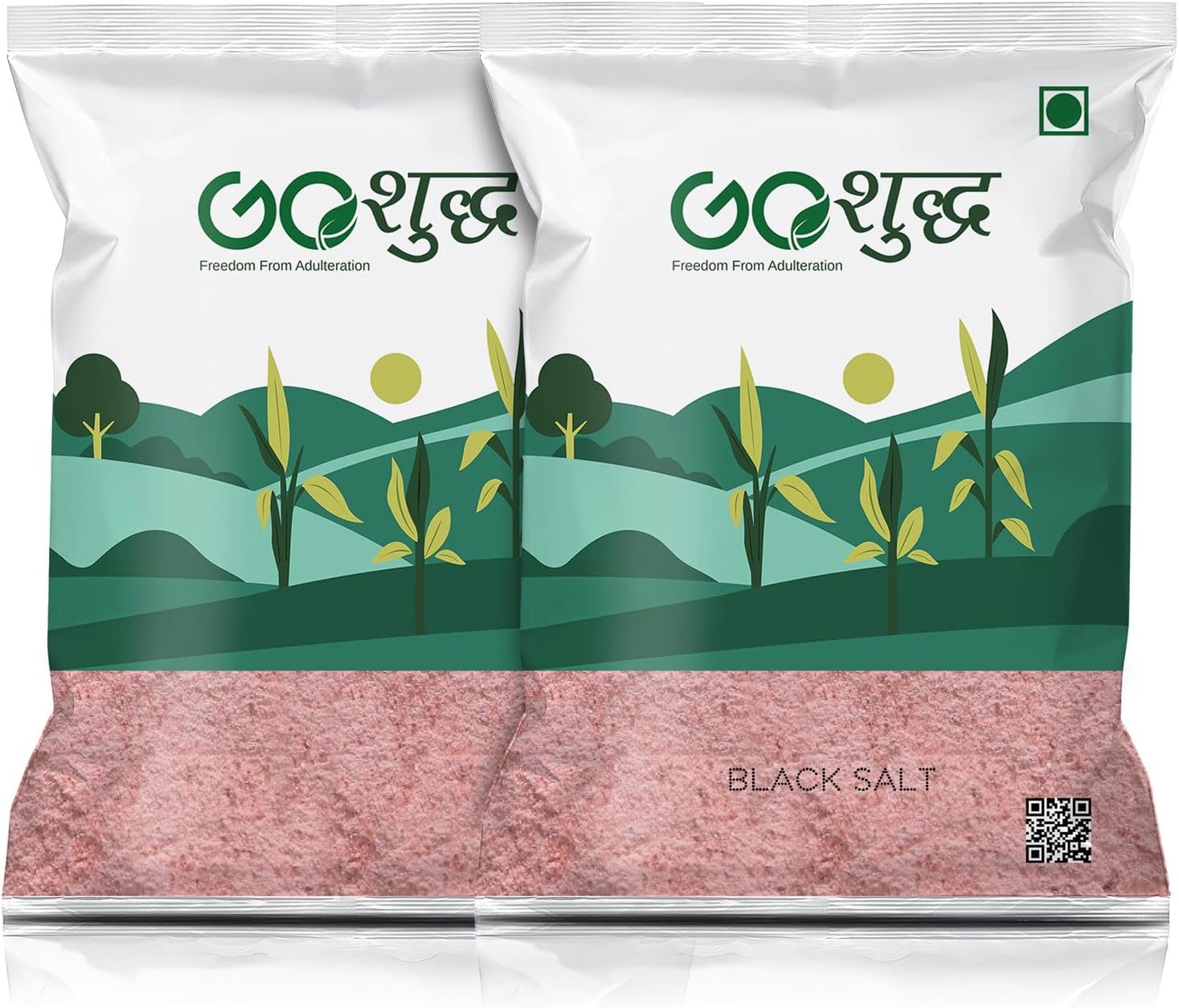 Goshudh Black Salt 2 kg (1kg Each Pack of 2) | Kala Namak Natural Aroma & Authentic Taste for Everyday Cooking, Perfect for Raita, Chaats & Salads