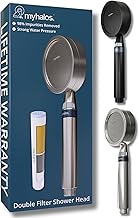 MyHalos® Handheld Filtered Shower Head with Handheld Handle - High Pressure Shower Heads With Filter To Reduce Chlorine & Soften Water - Easy to Install Detachable Filtered Shower Head For Hard Water