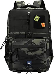 35L Outdoor-Taktikrucksack Sport Reisen Bergsteigen Wandern Camouflage Rucksäcke Schwarz Großes Fassungsvermögen Businesstasche mit Rückengurt