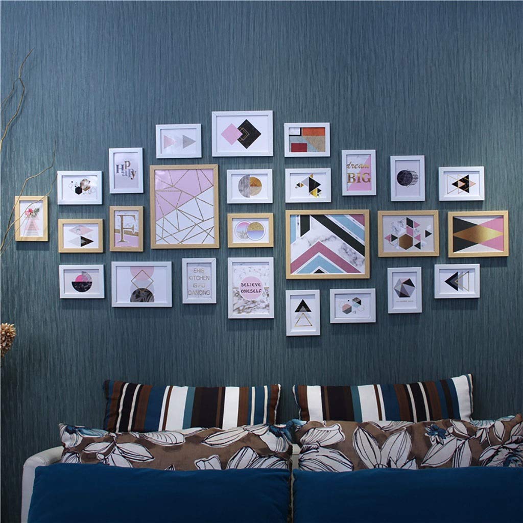 Cadres photo pack de 26 pour sublimer votre salon avec une décoration de galerie murale chic