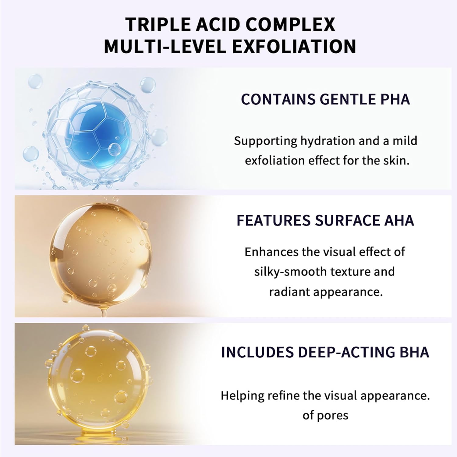 Black Rice Blackhead Exfoliating Serum, Daily Soft Exfoliating Face Scrub Dead Skin Cells Remover for All Skin Types Skin Care, Gentle Cleansing Serum with Black Rice Extract AHA BHA, 2.7 Oz