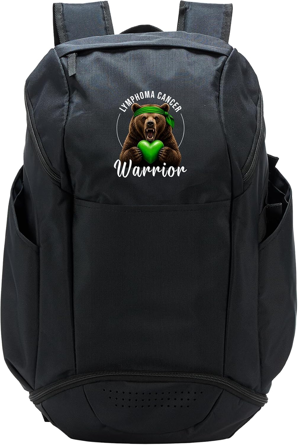 Lymphoma Cancer Awareness Ribbon Bear Pride Lymphoma Cancer Sport Backpack