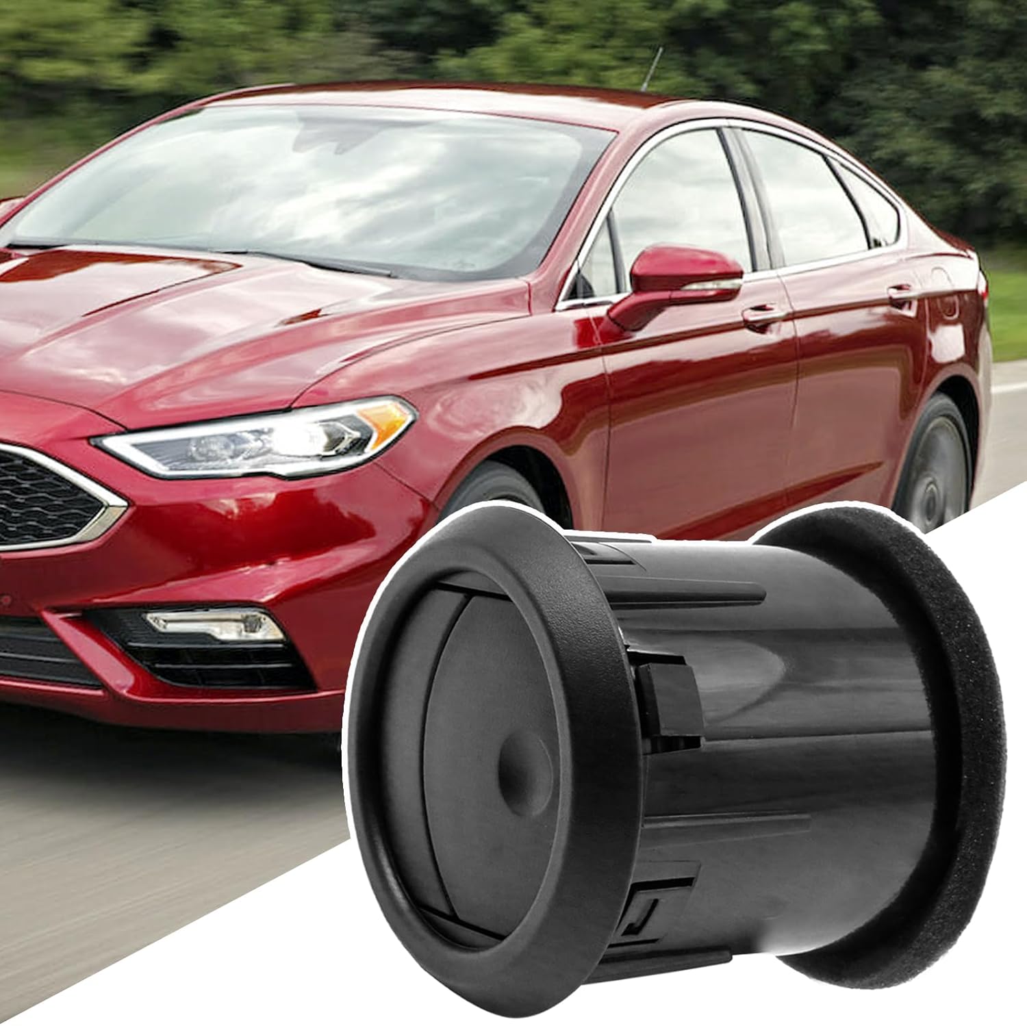 4PCS Black Dashboard AC Heater Air Vent Louvre Duct, Replacement for 2006-2009 Ford Fusion/Lincoln MKZ Zephyr/Mercury Milan, Replaces 8H6Z-19893-AA