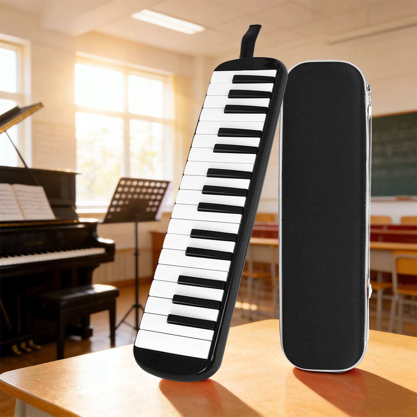 Armonica a bocca compatta con 32 che offre toni nitidi e facile apprendimento Piccola melodica per appassionati musica Strumento a tastiera professionale