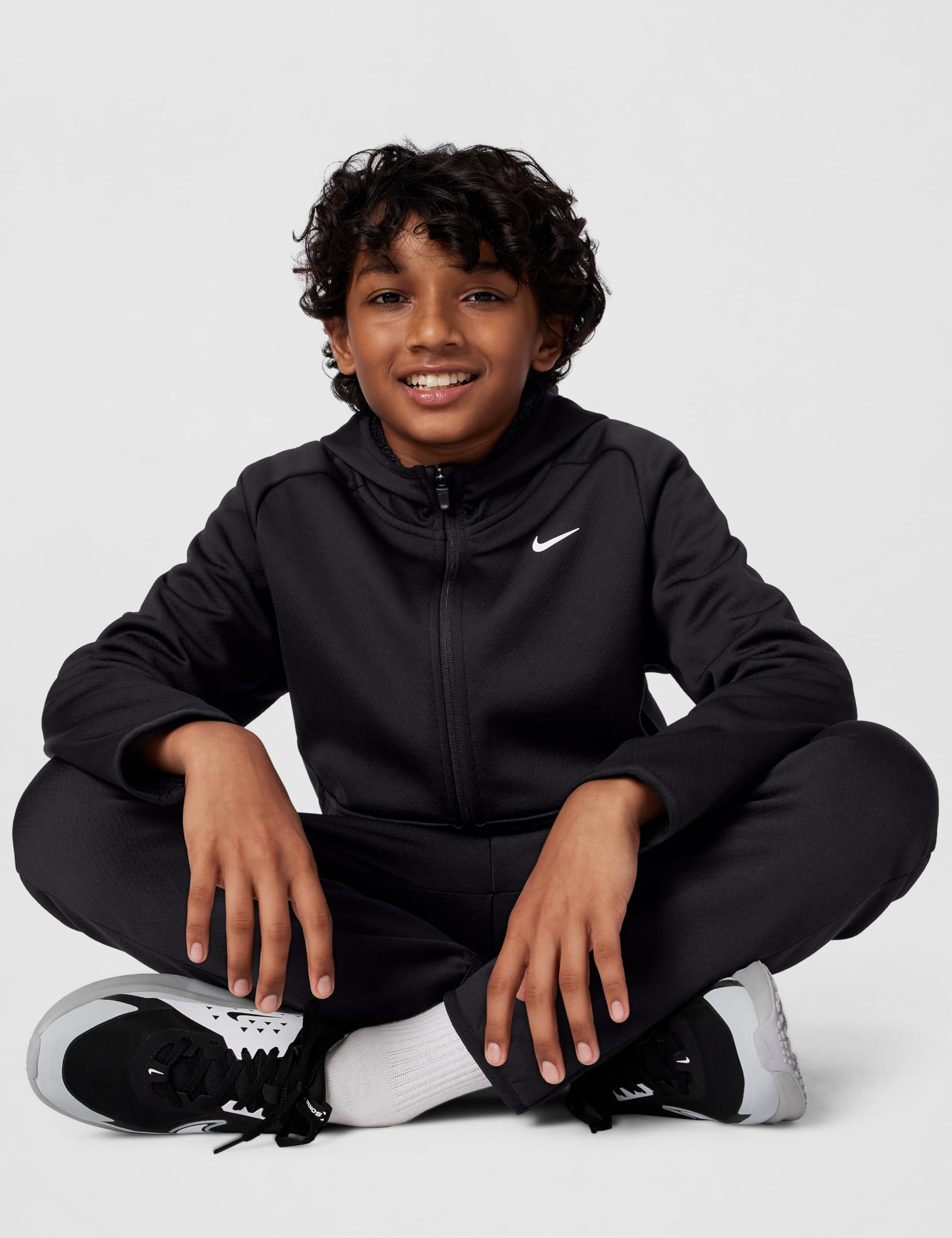 NIKE Bluza z kapturem Uniseks - dzieci Nike Winterfester Therma-fleece-trainings-hoodie Mit Durchgehendem Reißverschluss Für Große Kinder