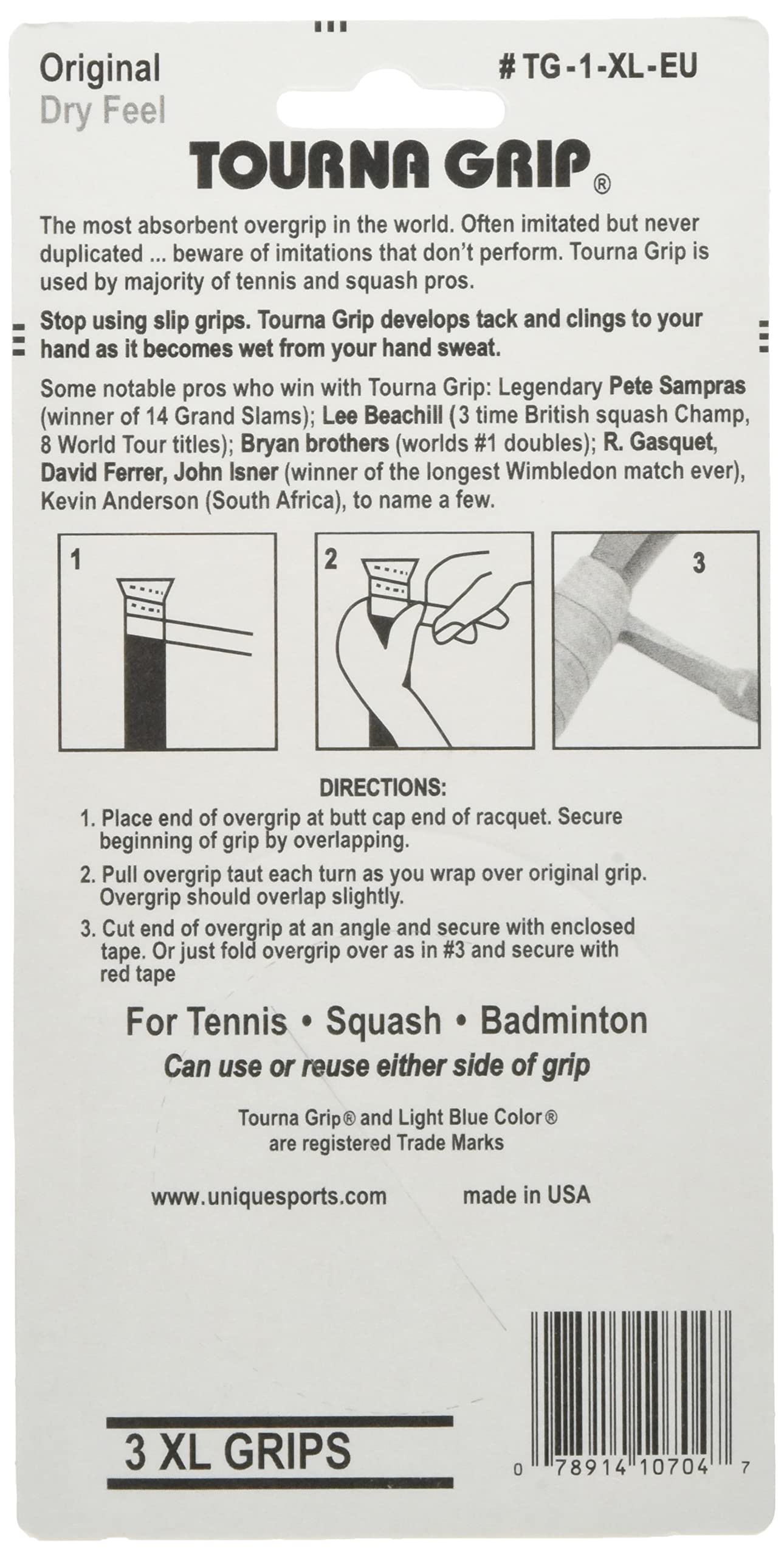 Tournagrip Grip Tenis Unisex Adulto