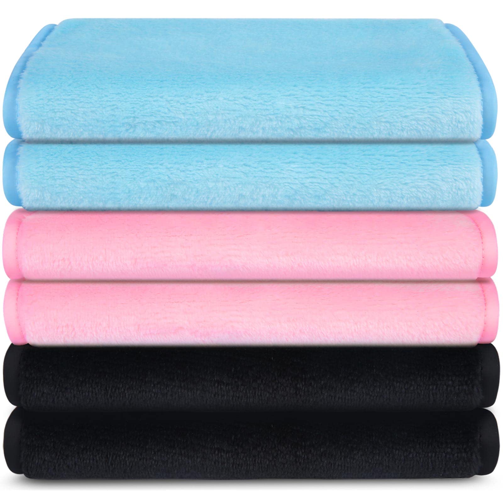 Makeup Remover Towel (6 Pack), Reusable Microfiber Makeup Remover Cloth Removing All Makeup with Just Water 12" X 6" - Hot...