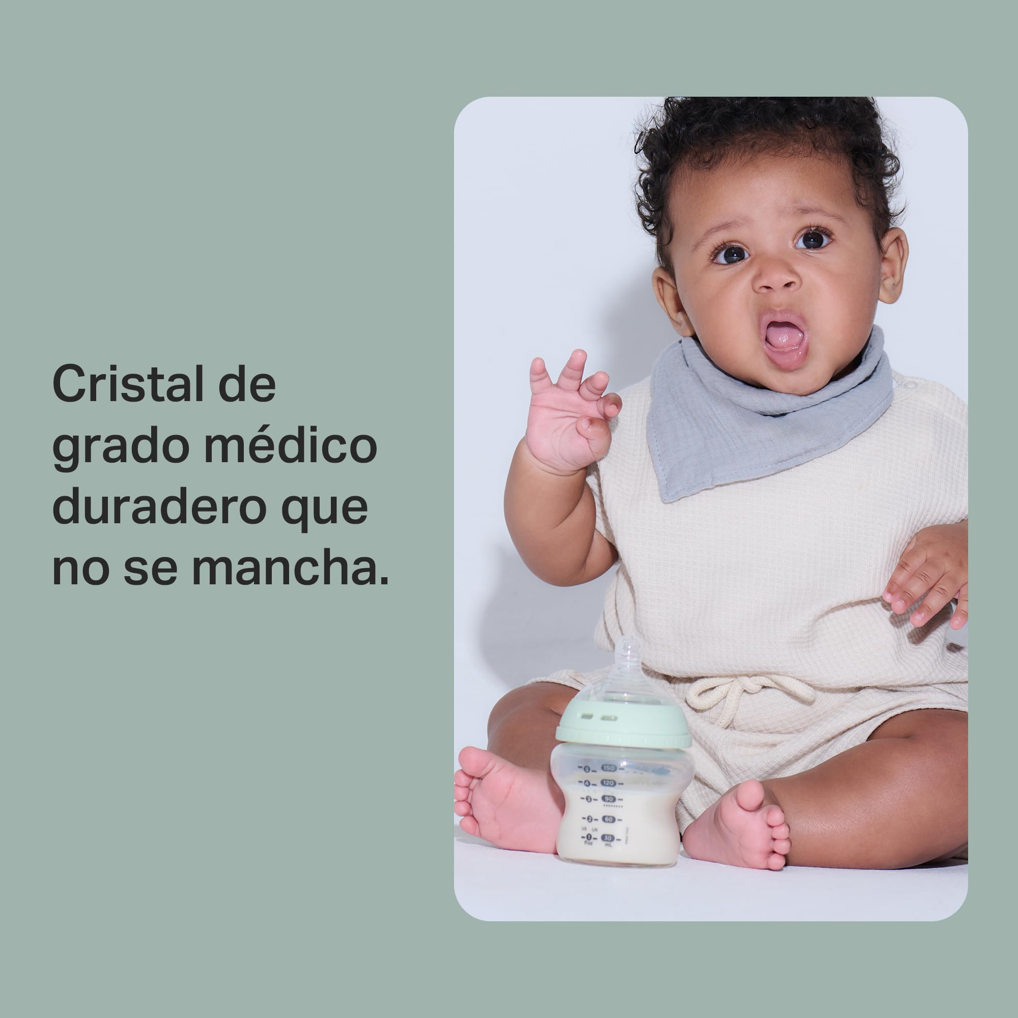 Tommee Tippee Biberones, set Natural Start para recién nacidos, biberón anticólicos de 150 ml y 250 ml, con tetinas ergonómicas para un agarre natural