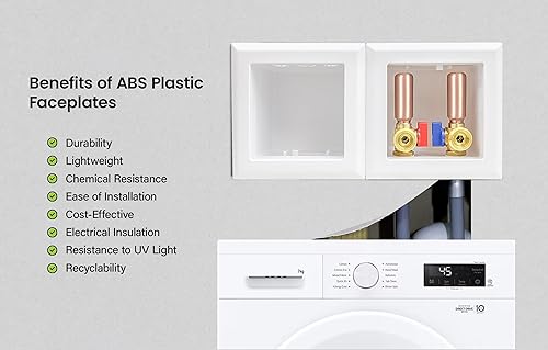 Miniatura 5 de TC342-SI - Caja de salida de lavadora doble entrelazada con pararmartillos, prensa de 12 pulgadas, ABS blanco