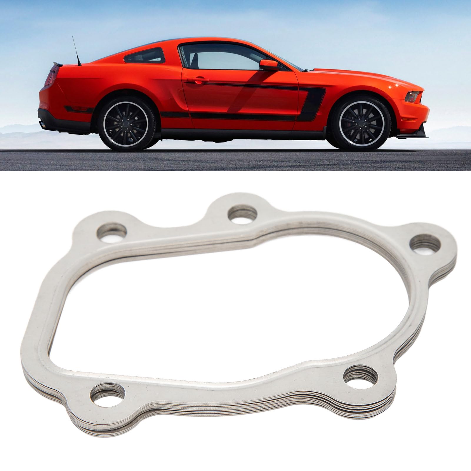 Lot de 10 Joints de Tuyau de Descente de Turbine de Sortie de Turbine à 5 Boulons pour Voiture Garrett T25 T28 Turbo, Silvia 200SX S13 S14 SR20DET CA18 CA18DET, GT-RS GT287IR T2