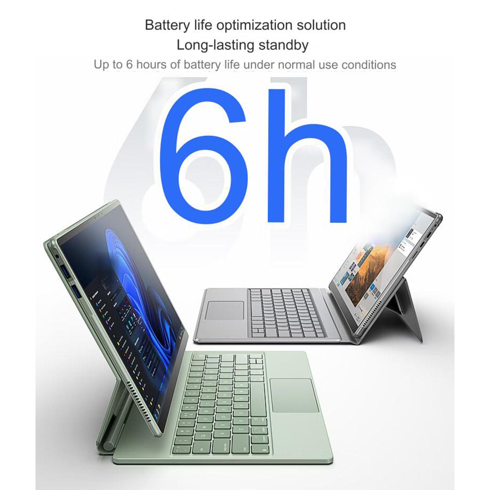 Tablet da 13,0 pollici per Windows 11 Tablet wireless 2.2K IPS 60Hz 2160 * 1440 con touchpad Caratteristiche Design magnetico mobile,Black-16G+256G