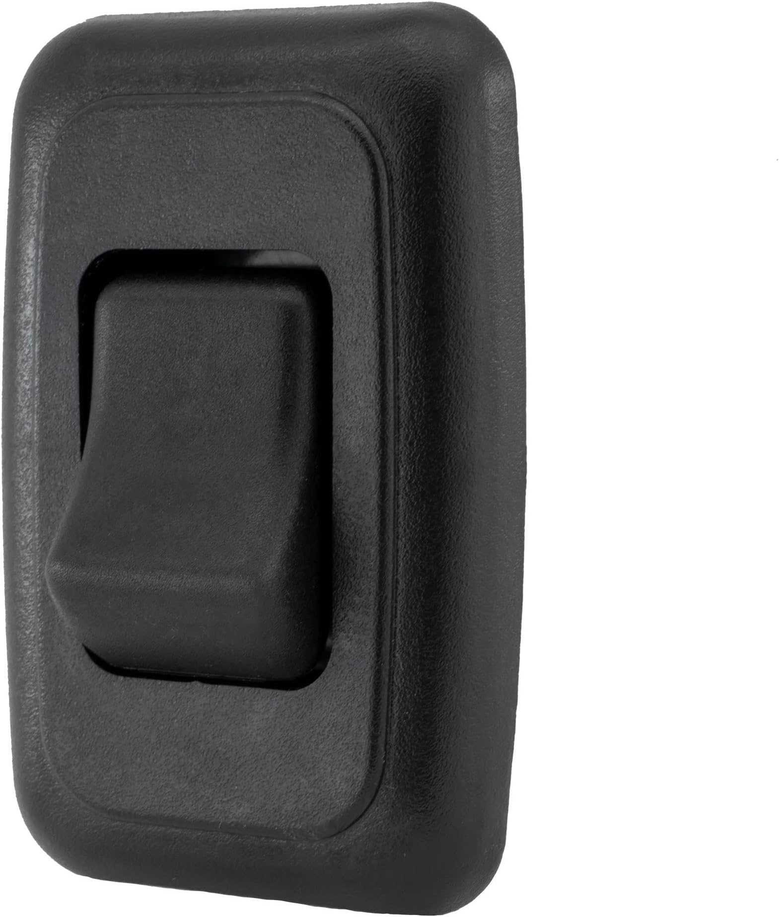Single SPST On-Off Switch with Bezel, 12-Volt, for RV, Trailer, Camper (Black)