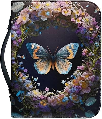 Miniatura 1 de TSVAGA Funda para Biblia de piel sintética para mujeres y niñas, bolsa de escritura de gran capacidad, bolsas de cubierta de la Biblia