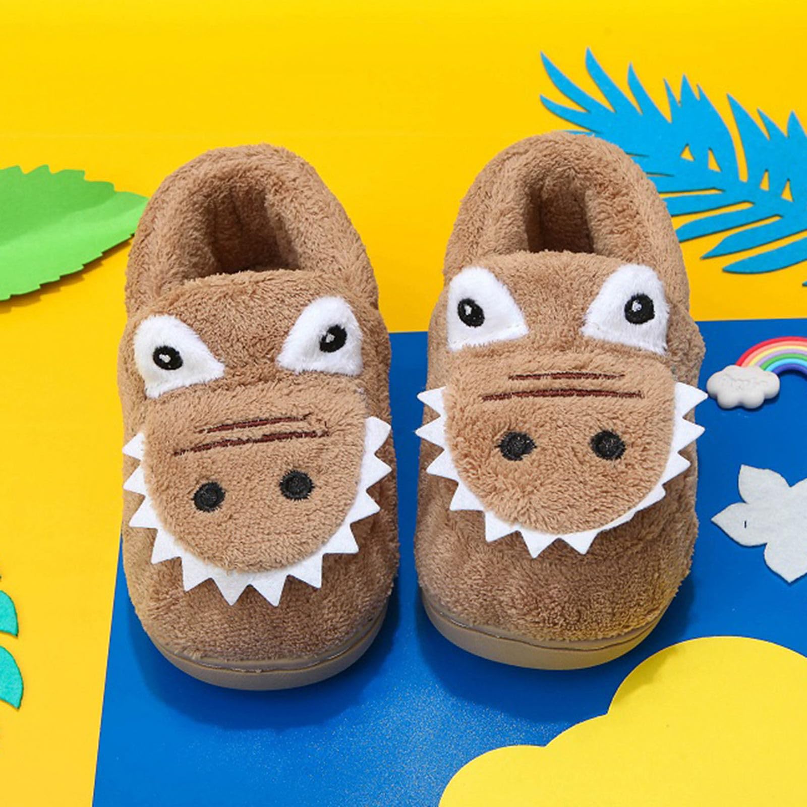 Pantuflas Otoño Invierno con Diseño Animal Cómodas Ligeras Plana Cálidas