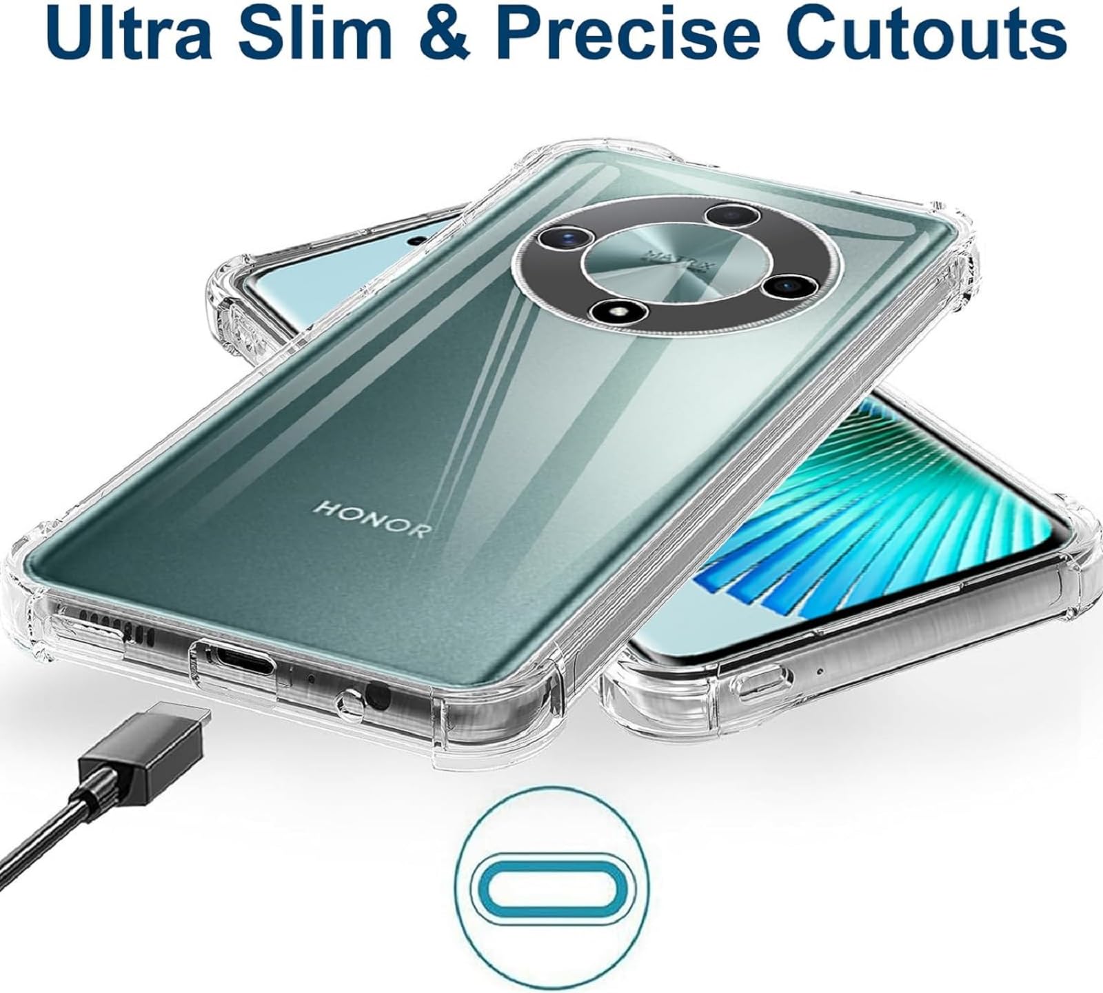 Custodia Antiurto Pixfab Custodia In Silicone Trasparente Per Honor Magic6 Lite/Pro 5G - Antigraffio E Antiurto, Colori Assortiti Custodia Colorata - Foto 13