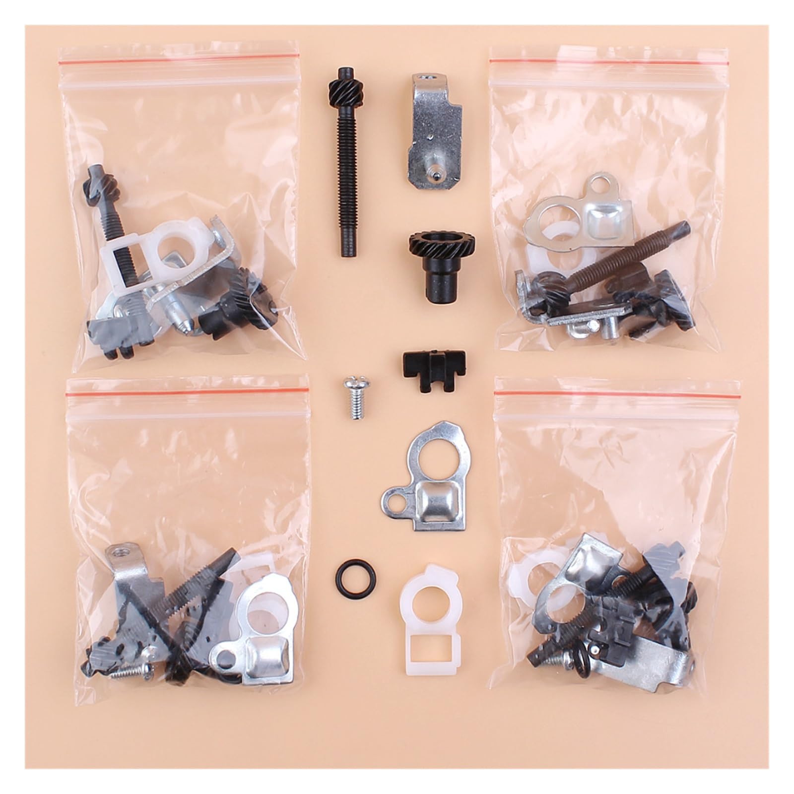 Ajustador de Tensor de Cadena de 5 Piezas Apto for Stihl 026 034 036 046 064 066 ms240 ms340 ms360 ms640 ms660 Repuestos de Motosierra 11250071021