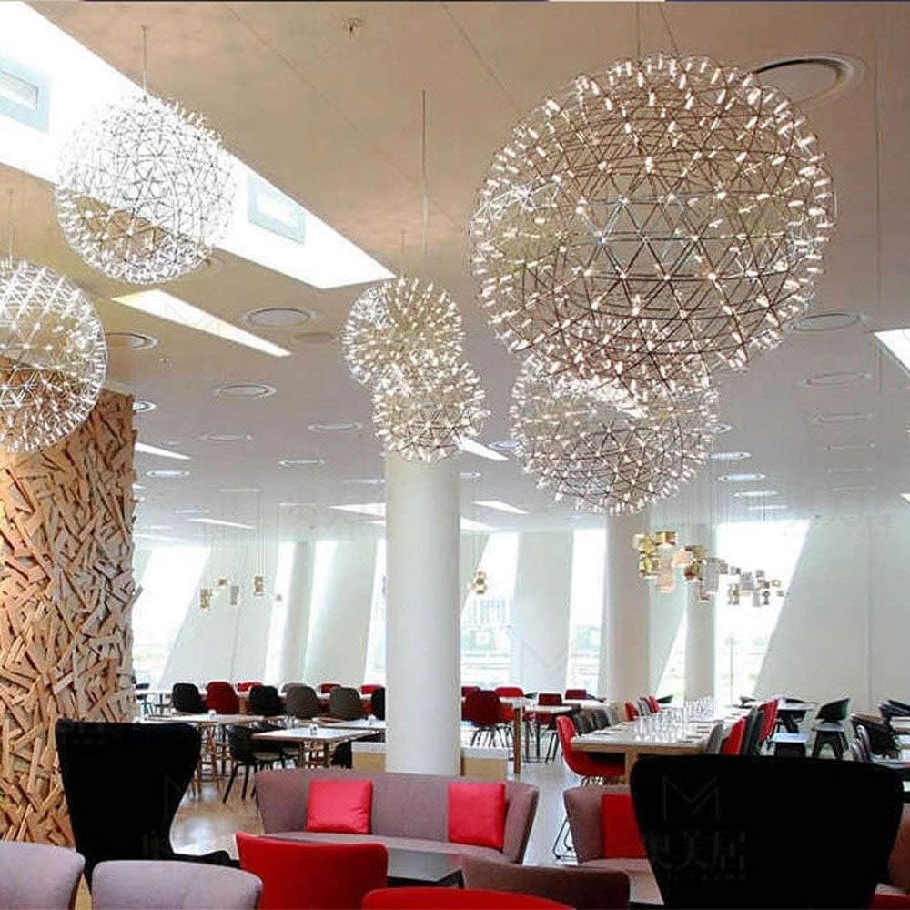 Żyrandol sufitowy, europejska pusta geometria, kreatywny żyrandol ze stali nierdzewnej, lampa wisząca, latarnia, postmodernistyczna, niesamowita restauracja, kuchnia, bar, dekoracj