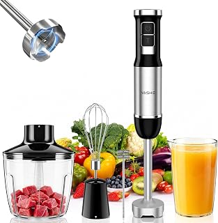 YASHE 1000W Pürierstab 5-in-1, Stabmixer mit Turbo & Zubehör