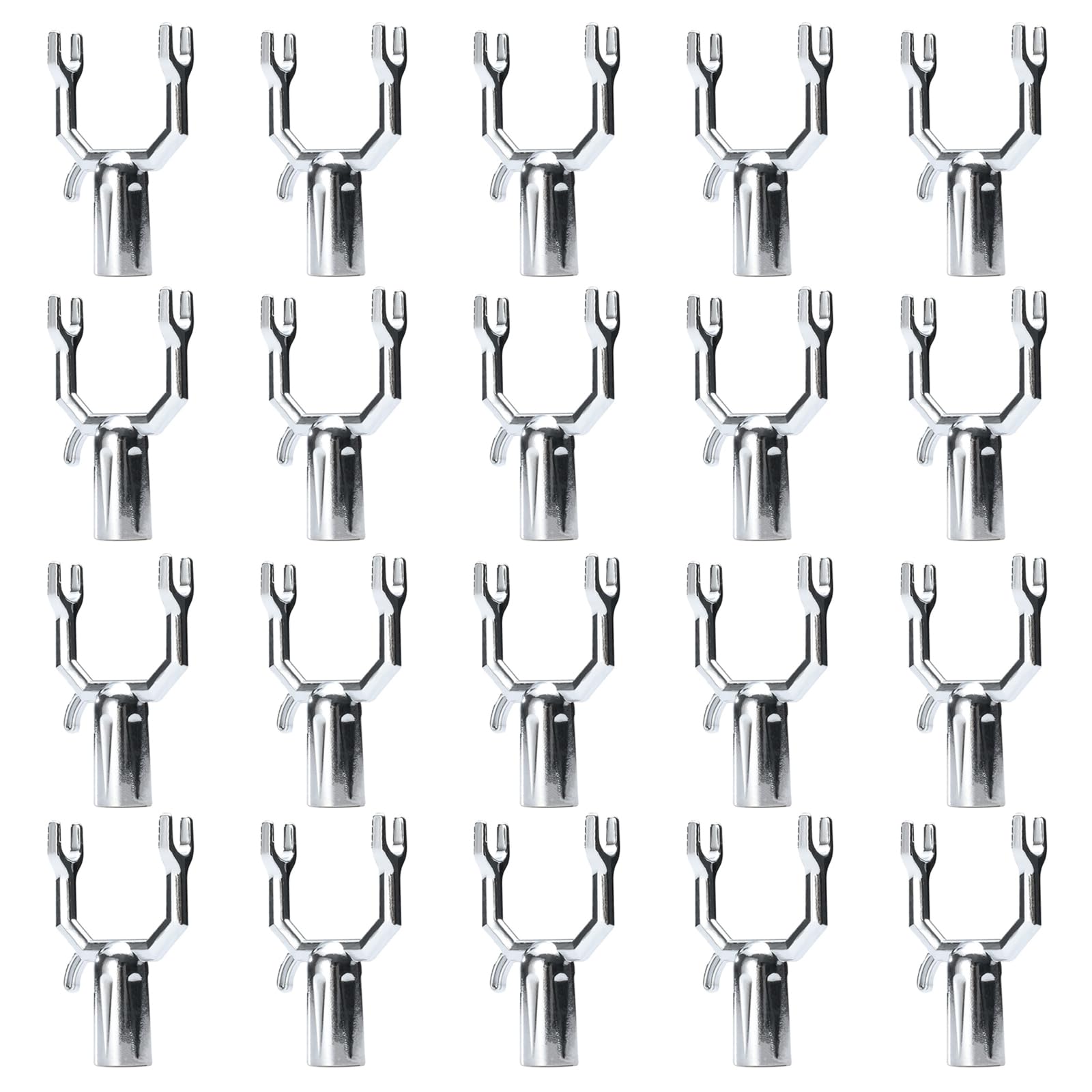 HDOYTXXM 20Pcs Aluminum Y Branch Brackets Resistant Garden Stake Crutch Holder for Fruit Tree Branch Spreaders for Fruit Trees
