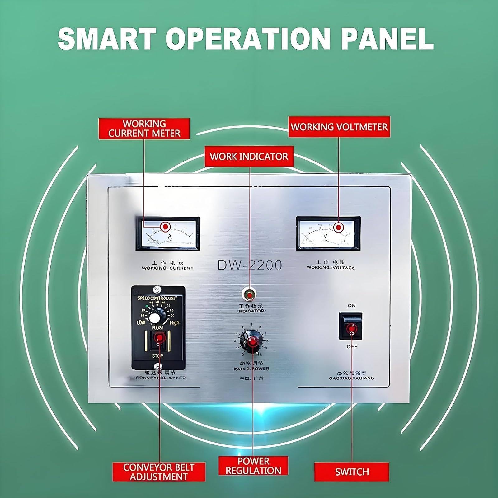 Zgrzewarka Indukcyjna Elektromagnetyczna Do Butelek,Automatyczna Zgrzewarka Do Folii Aluminiowej O Mocy 2200W, Zgrzewarka Do Słoików Z Tworzywa Sztucznego I Szkła O Wysokości 2-30Cm 15-60mm