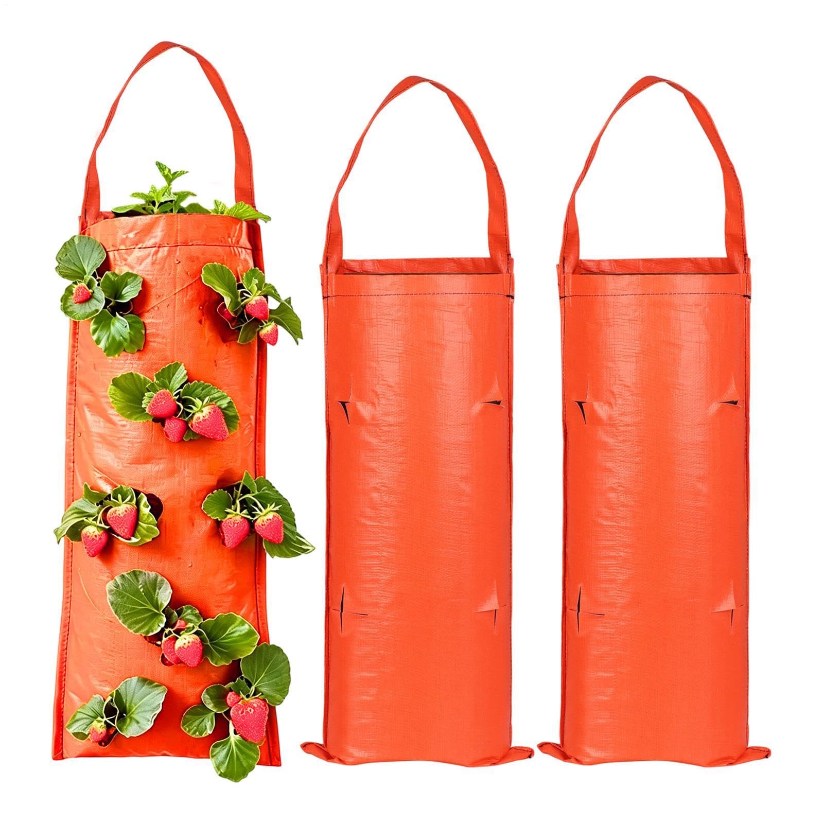 Bolsa de cultivo de tela colgante para huerto urbano en balcones pequeños