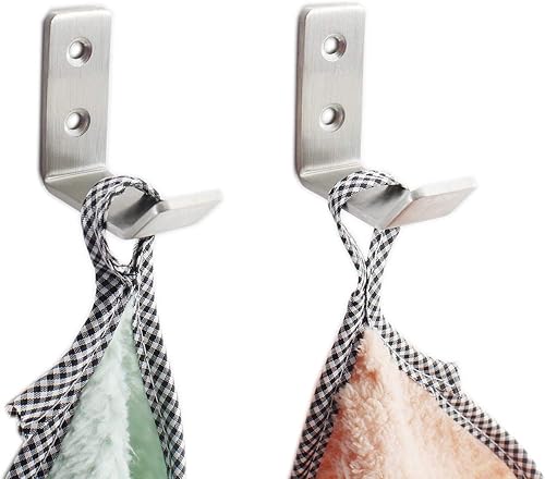 Miniatura 4 de Ulifestar Ganchos de pared, 6 unidades, ganchos de acero inoxidable para colgar toallas, sombreros, llaves, plantas, ganchos de baño de metal