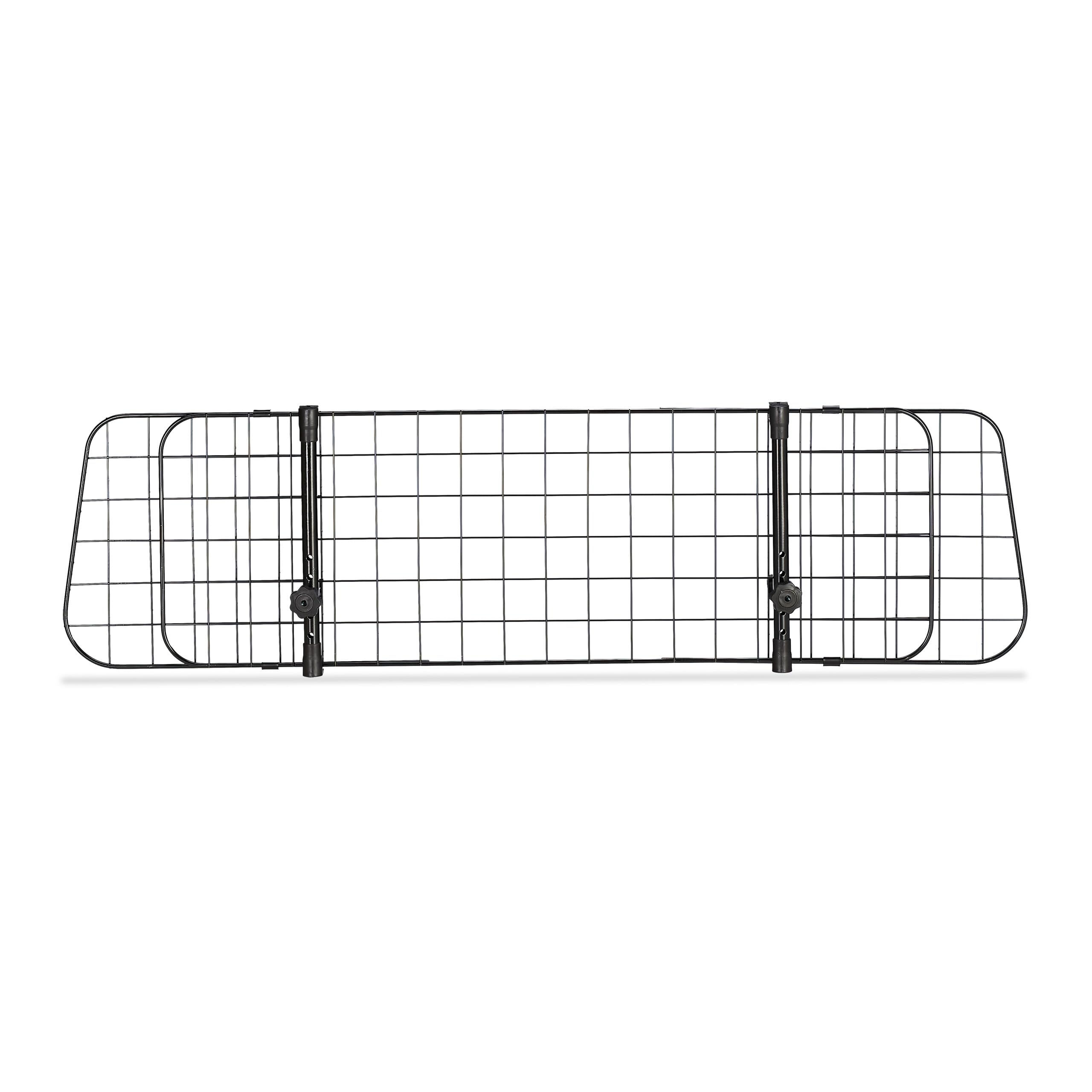 Relaxdays Grille de séparation pour Chien Voiture, barrière Universelle, Largeur réglable, H x L 32 x 92-136 cm, Noir
