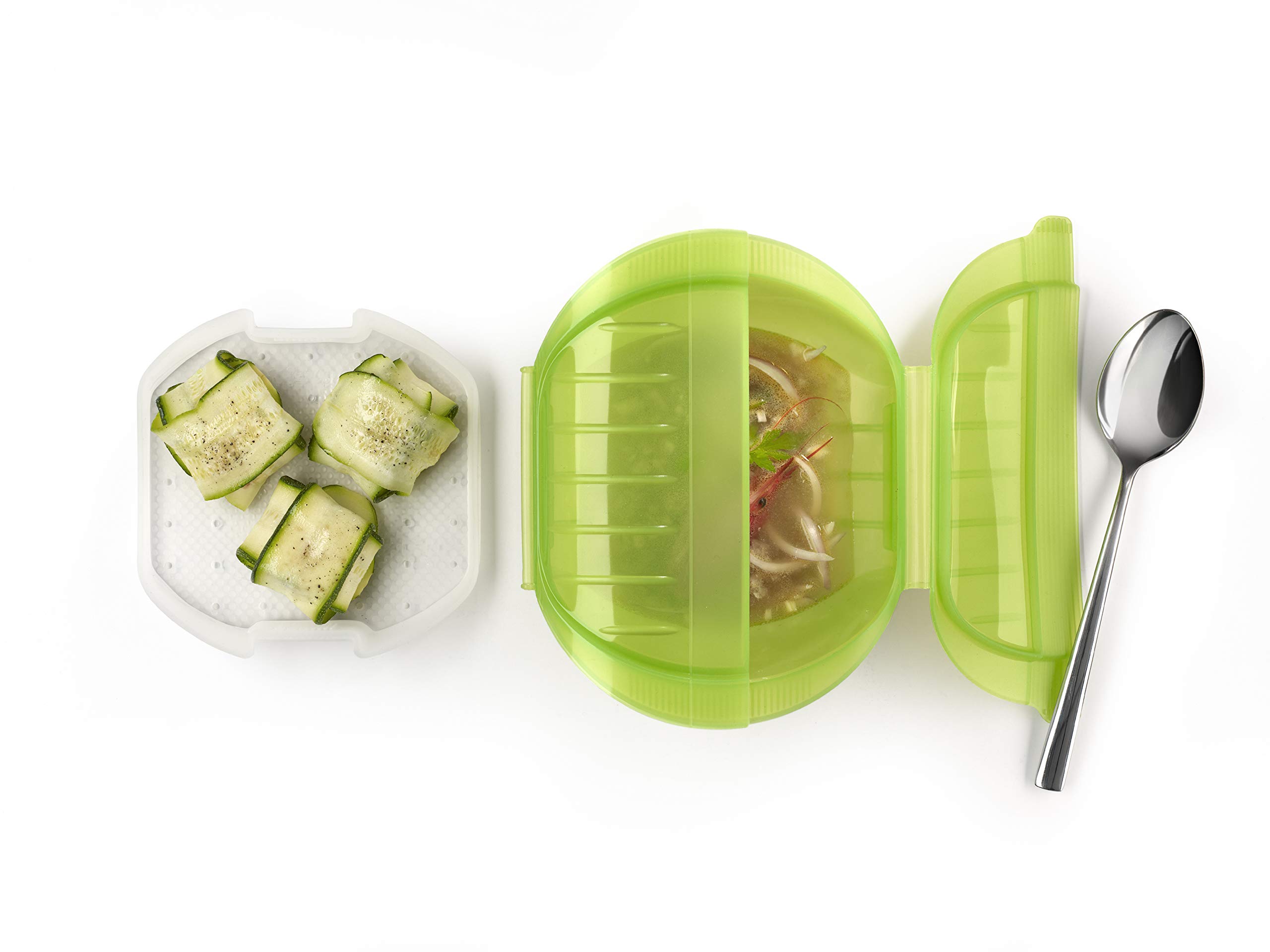 Lékué - Cocotte Ogya avec Filtre - Vert - 3-4 Personnes - Silicone Platine