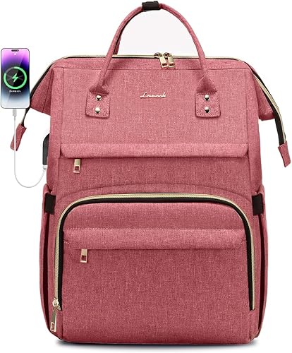 LOVEVOOK Mochila para laptop para mujer, mochila profesional de 15.6 pulgadas para mujer, mochila de viaje para computadora, laptop, mochila para