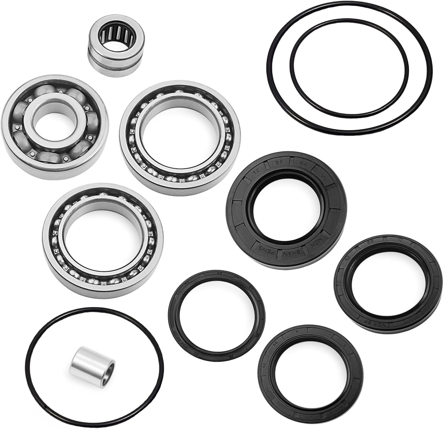 Rear Differential Bearings Seals Kit For Honda FourTrax 300 TRX300 2x4 TRX300FW 4x4 1988-2000 91051-HC4-003 91271-HC4-004 91271-HC4-004 06910-HM4-850 91063-HC4-771 91251-HA0-013