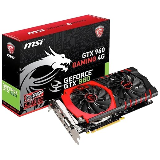 MSI Gaming GTX 960 4GB OC Twin Frozr-V HDCP Ready SLI Support (GTX 960 Gaming 4G)