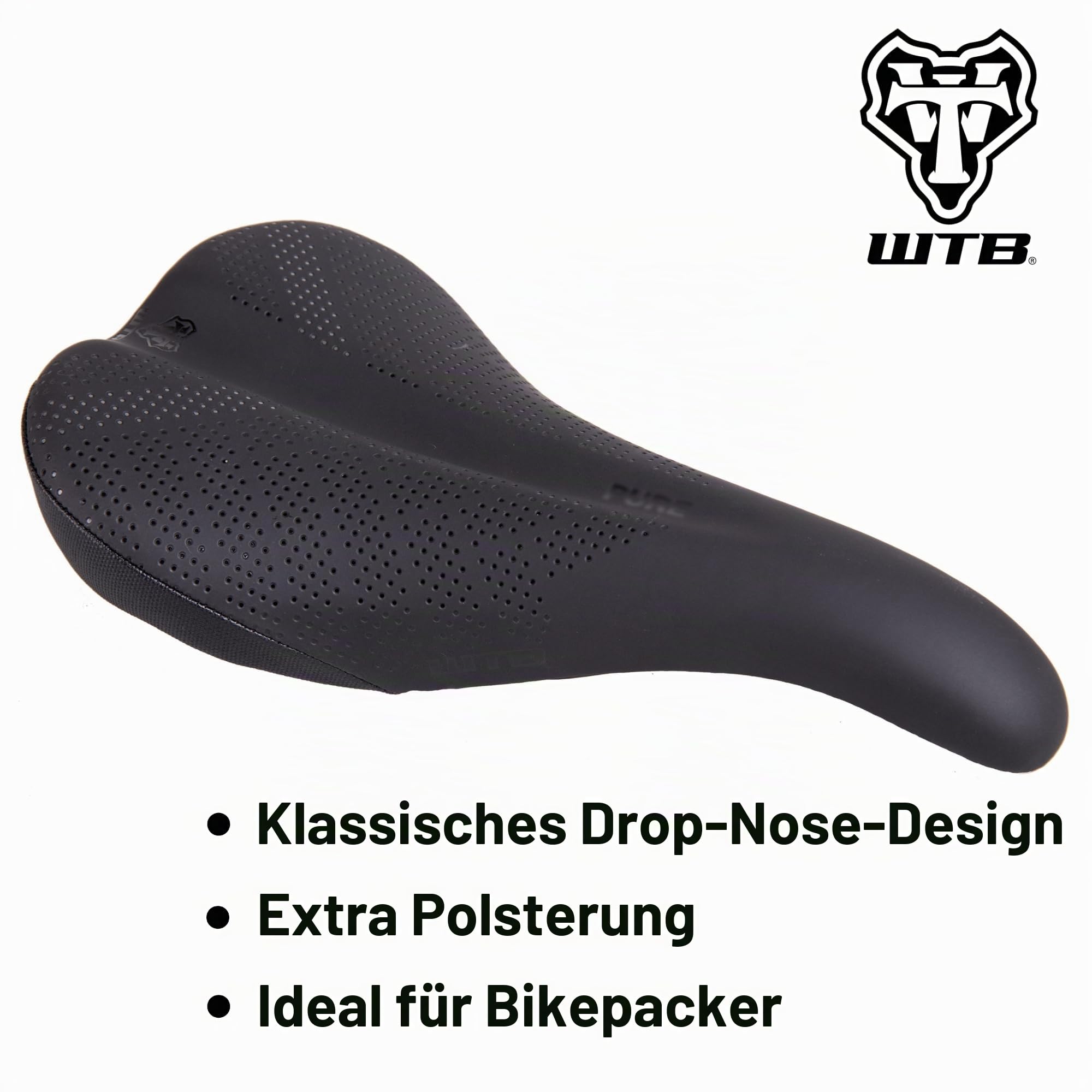 Pure Medium Steel Black Saddle Sport & Freizeit