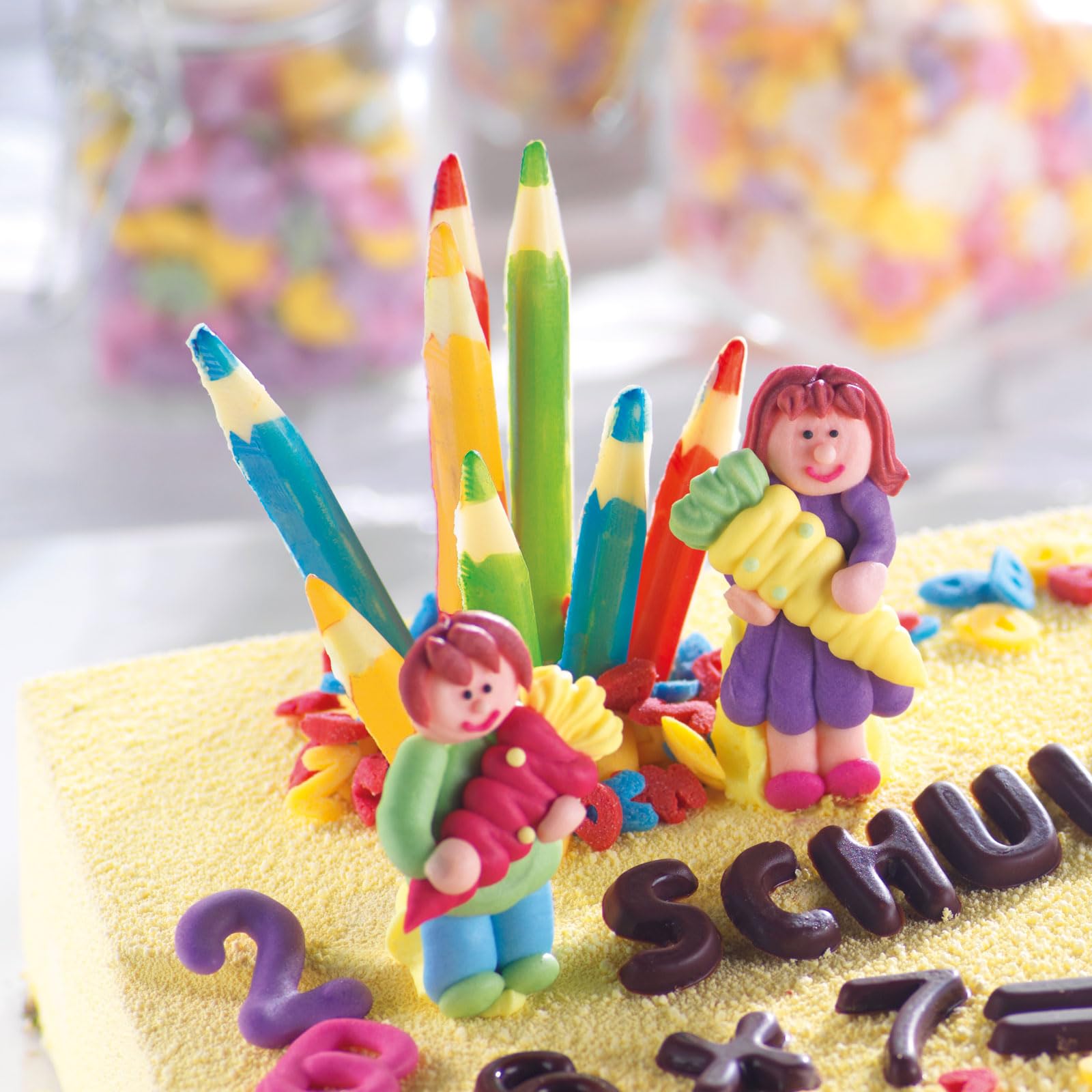 Günthart 96 Günthart Zuckerfiguren für den Schulanfang, Schulanfang Figuren, Schulanfang Torte
