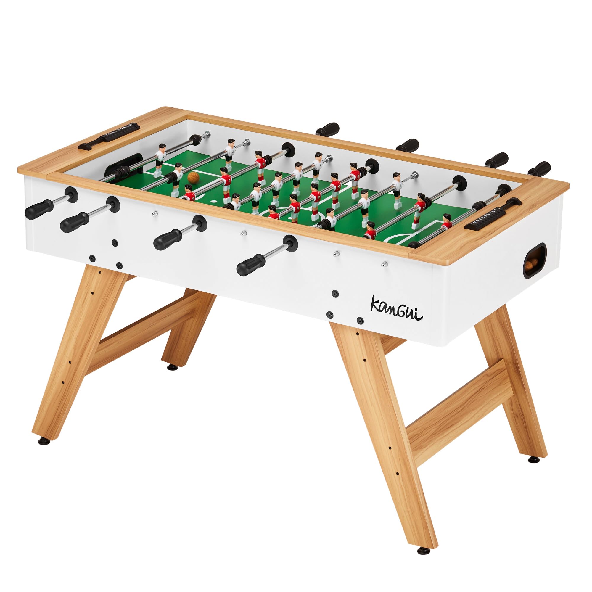 Baby Foot Teen & Adulti - Bianco/Legno - 3 palle di sughero - 2-4 Giocatori