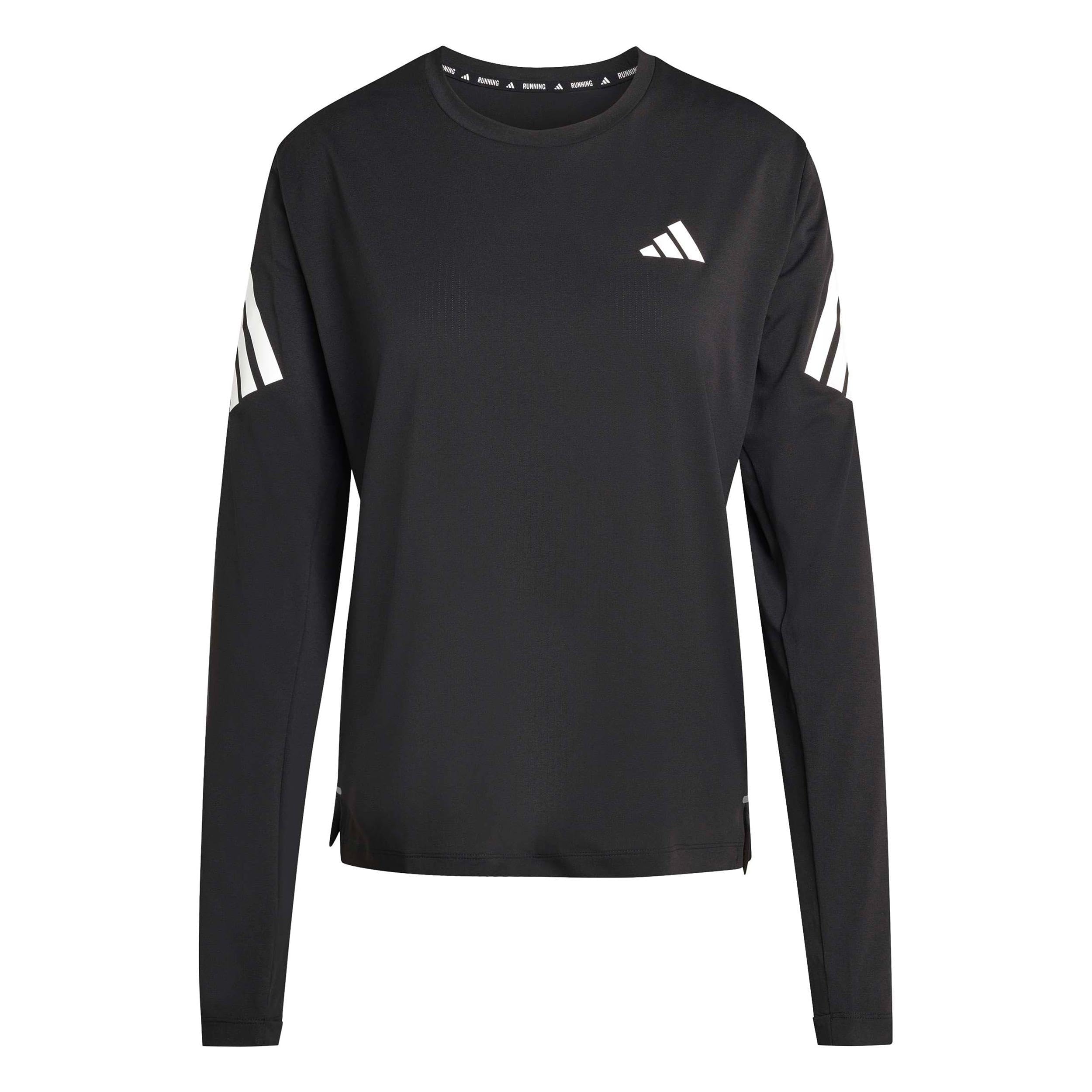 adidas Women's Adi365 Running Climacool Iconic Long Sleeve Shirt, Black, XS