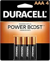 Duracell Coppertop AAA Batteries 4 Count - Power Boost Ingredients for Long-Lasting Power in Remotes, Toys & Flashlights