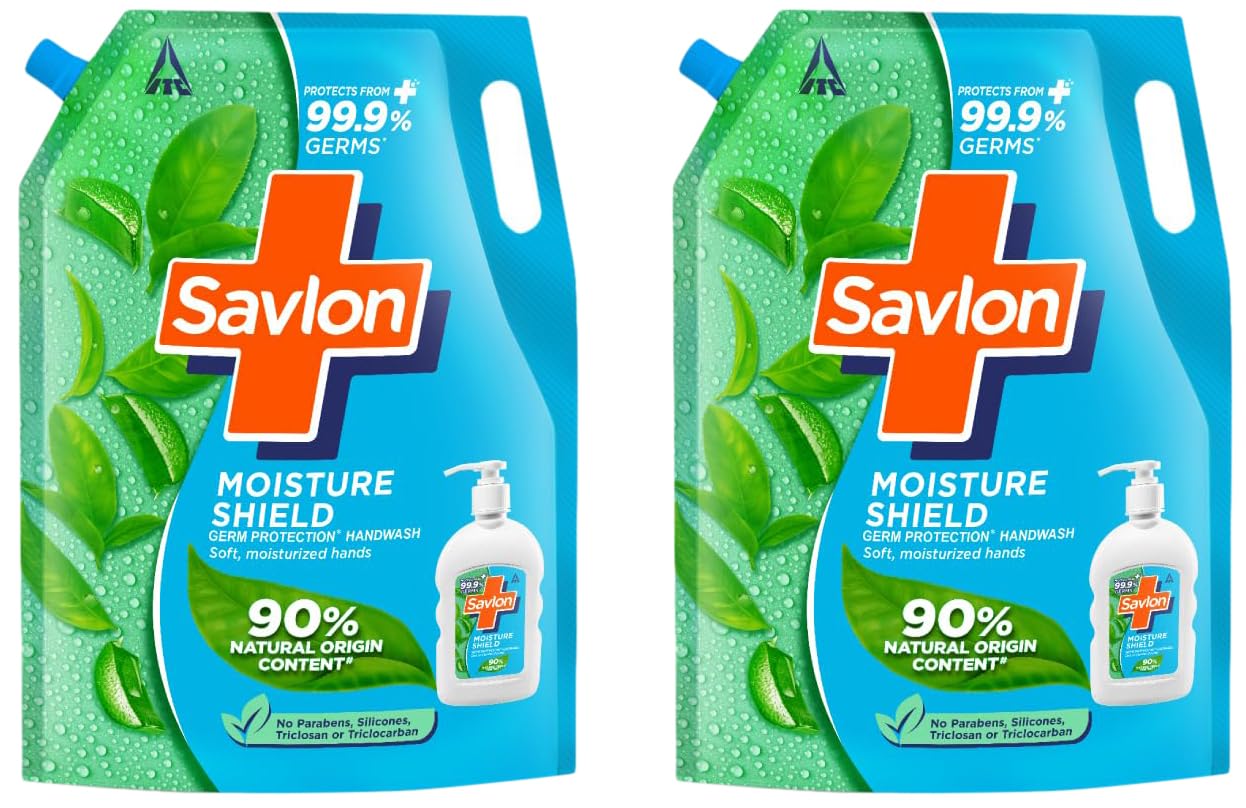Savlon Moisture Shield Germ Protection Liquid Handwash Refill Pouch, 1500ml (Pack of 2)-picture-18