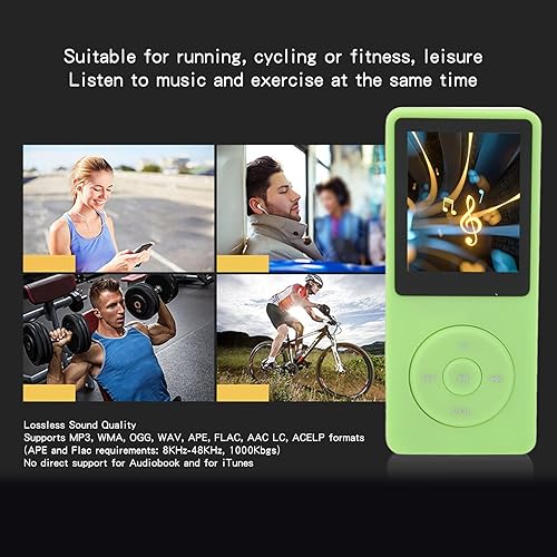 Miniatura 3 de Reproductor de MP3MP4, reproductor de música con capacidad de memoria de 8 GB, MP3 portátil de alta fidelidad sin pérdidas con pantalla de 1.8