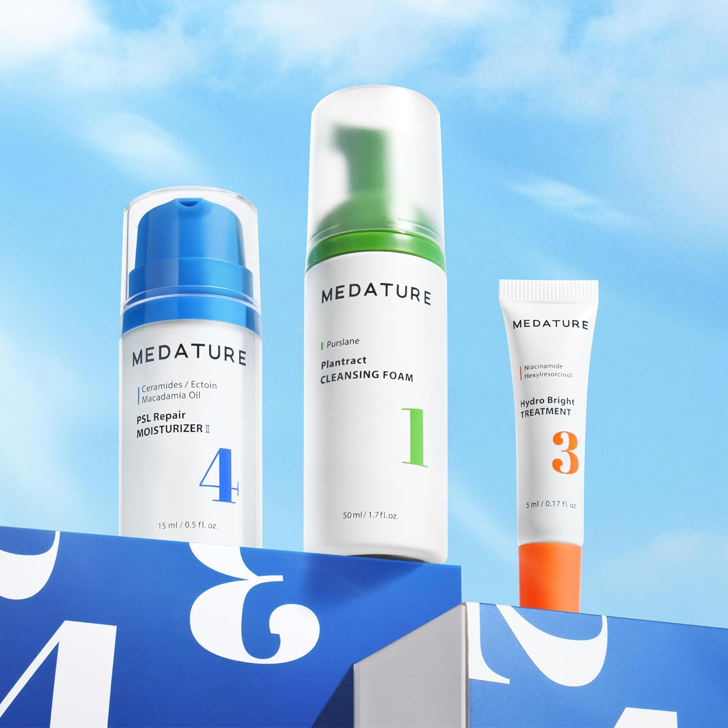 Medature Brighten & Repair Mini Bundle (Plantract Cleansing Foam 50mL + PSL Repair Moisturizer 4 II 15mL + Hydro Bright Treatment 5mL) - Image 2