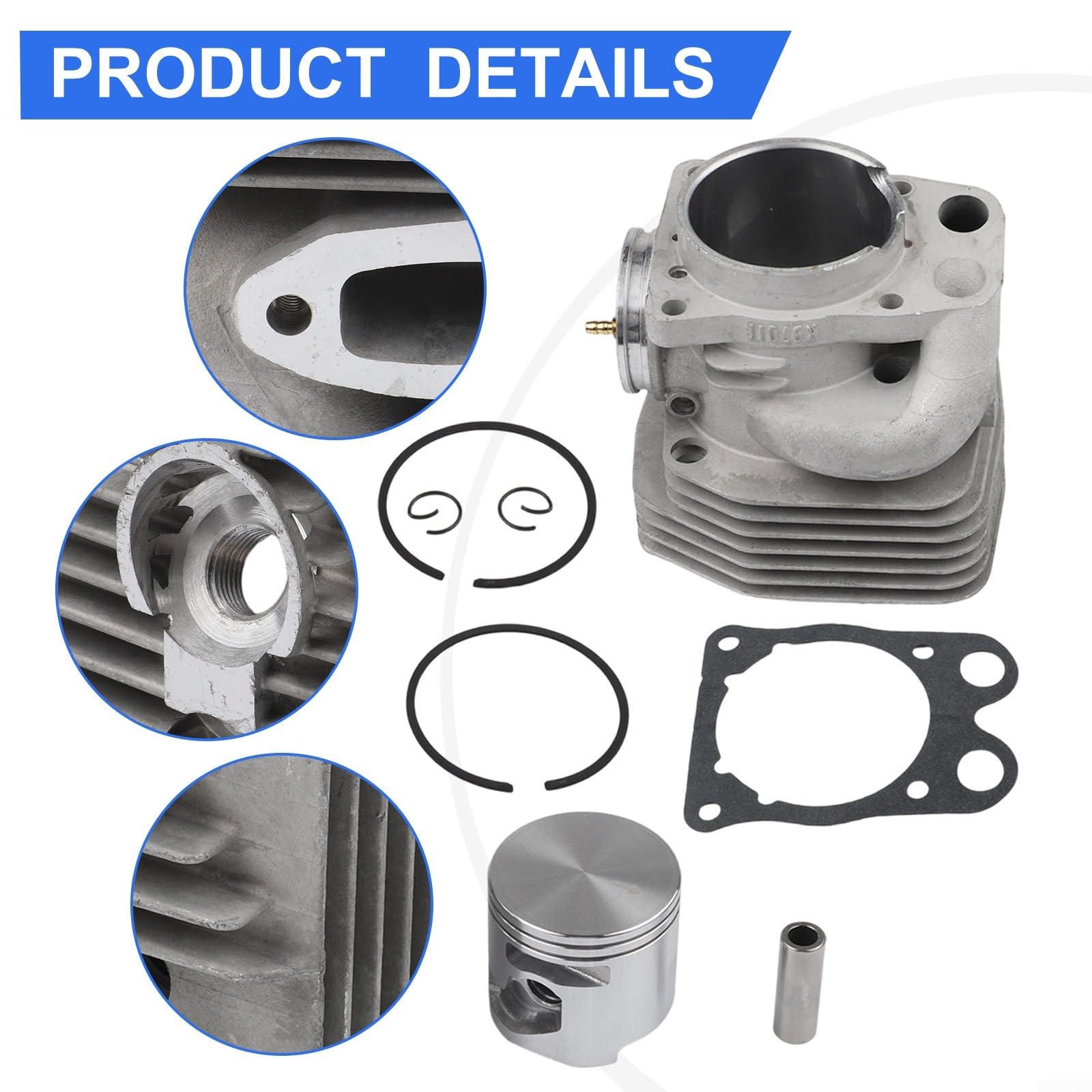Kit de cilindro de repuesto para sierra eléctrica K970, compatible con 586351004 586351001, conjunto de bloque de motor de metal sólido para reparación de herramientas de gas de hormigón