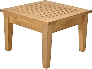 26" A-Grade Teak Atnas Square Side Table/End Stool