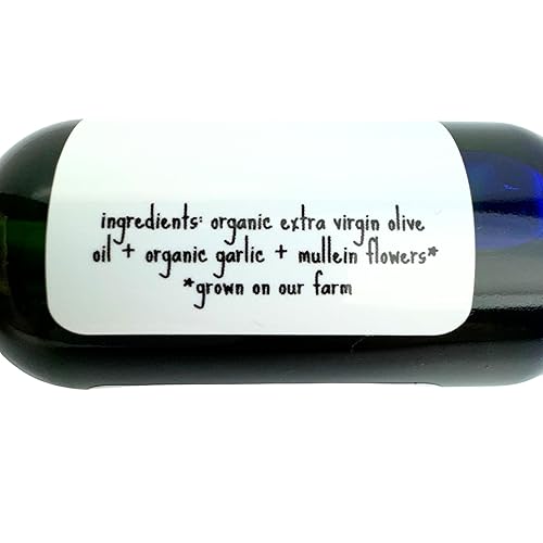 Miniatura 2 de Garlic and Mullein Ear Oil, 1 fluid ounce, For Ear Issues Rooted Earth Farm