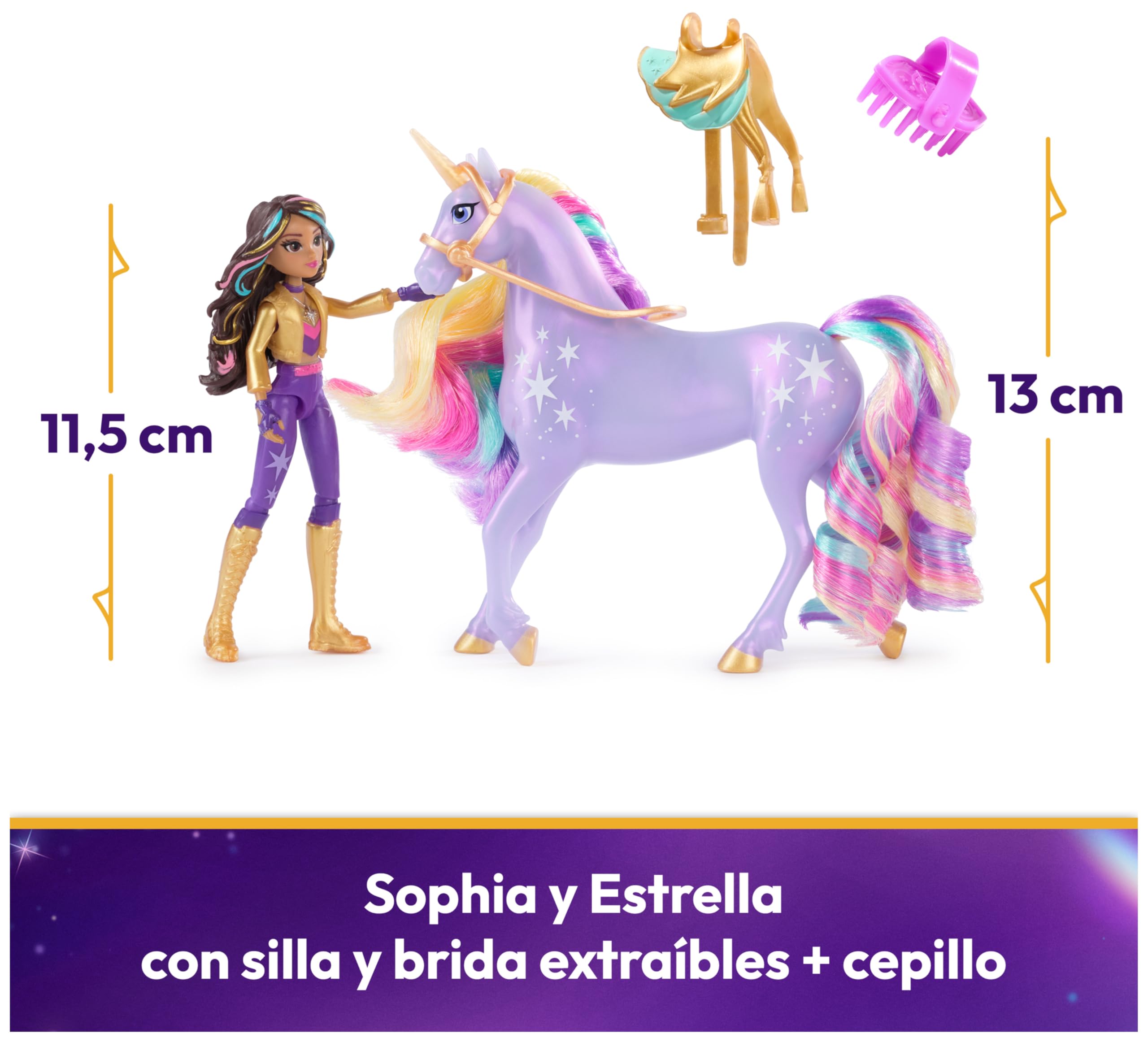 Academia Unicornio - Muñeca Sophia, Figura Wildstar 'estrella' Y Accesorios | Unicornio Juguete Con Accesorios | Juguetes Niña 4 Años O Más | Unicornios Para Niñas Con Detalles Auténticos