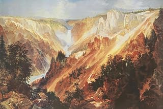 ART.COM Wall Art Print The Grand Canyon of the Yellowstone by Thomas Moran, 18" x 12"