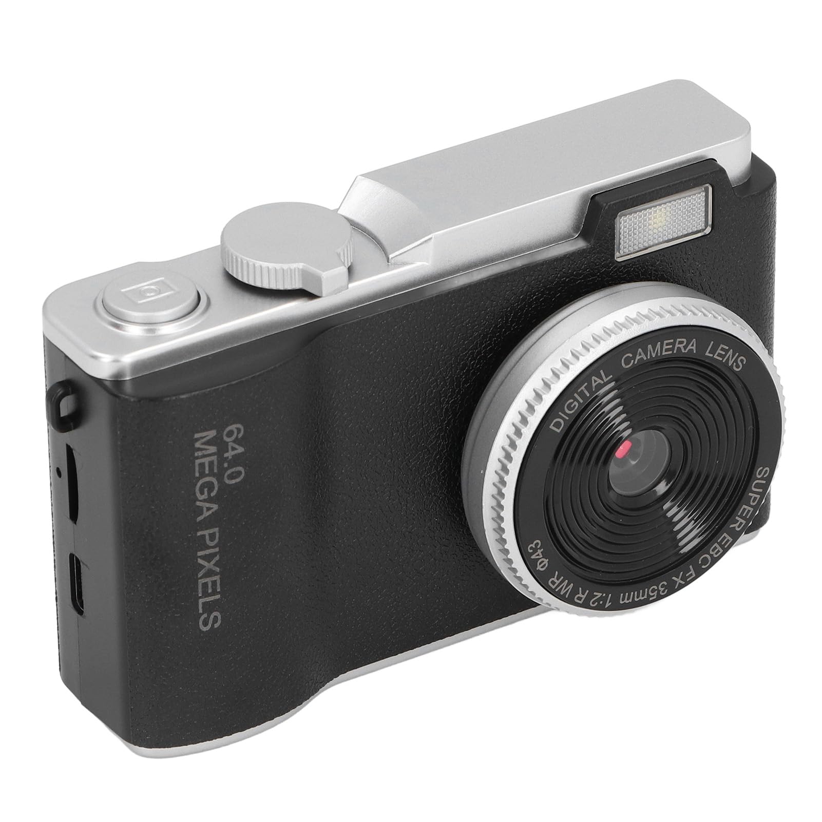 48mp, 1080p, 16x Zoom Fotocamera Digitale Autofocus, Display HD con Luce di Riempimento e Design retrò, Timer Selfie per Viaggi, Time-lapse con Timestamp, Filtri per Cattura del