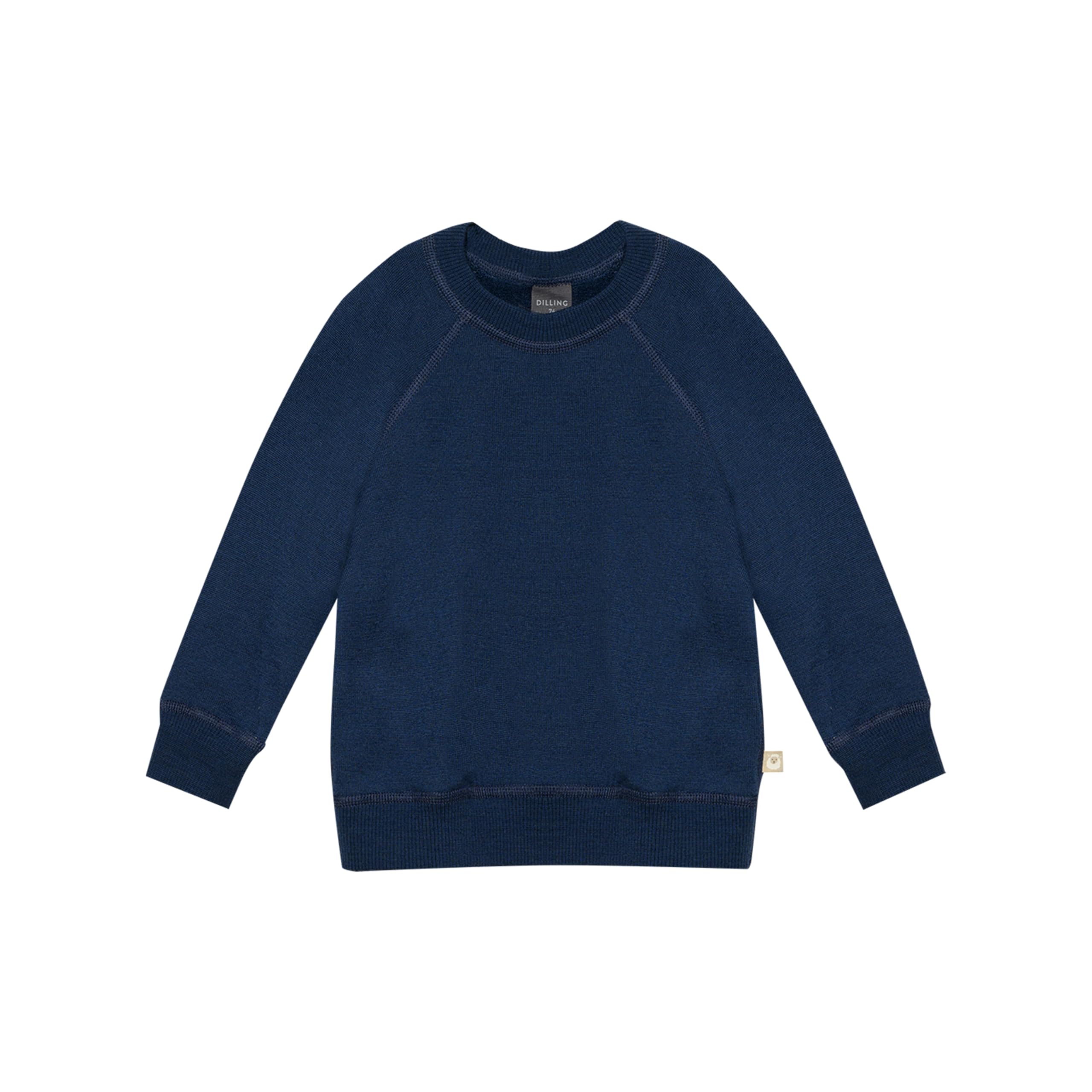 Dilling Navy Baby Merino Wool Terry Sweatshirt 80