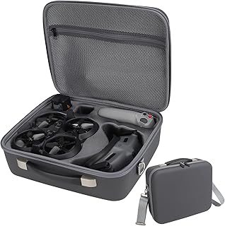 Okima Avata Carrying Case, Portable Travel Hard PU Leather Shoulder Bag Case for DJI Avata Pro Drone View Combo with DJI Goggles 2 and More Accessories