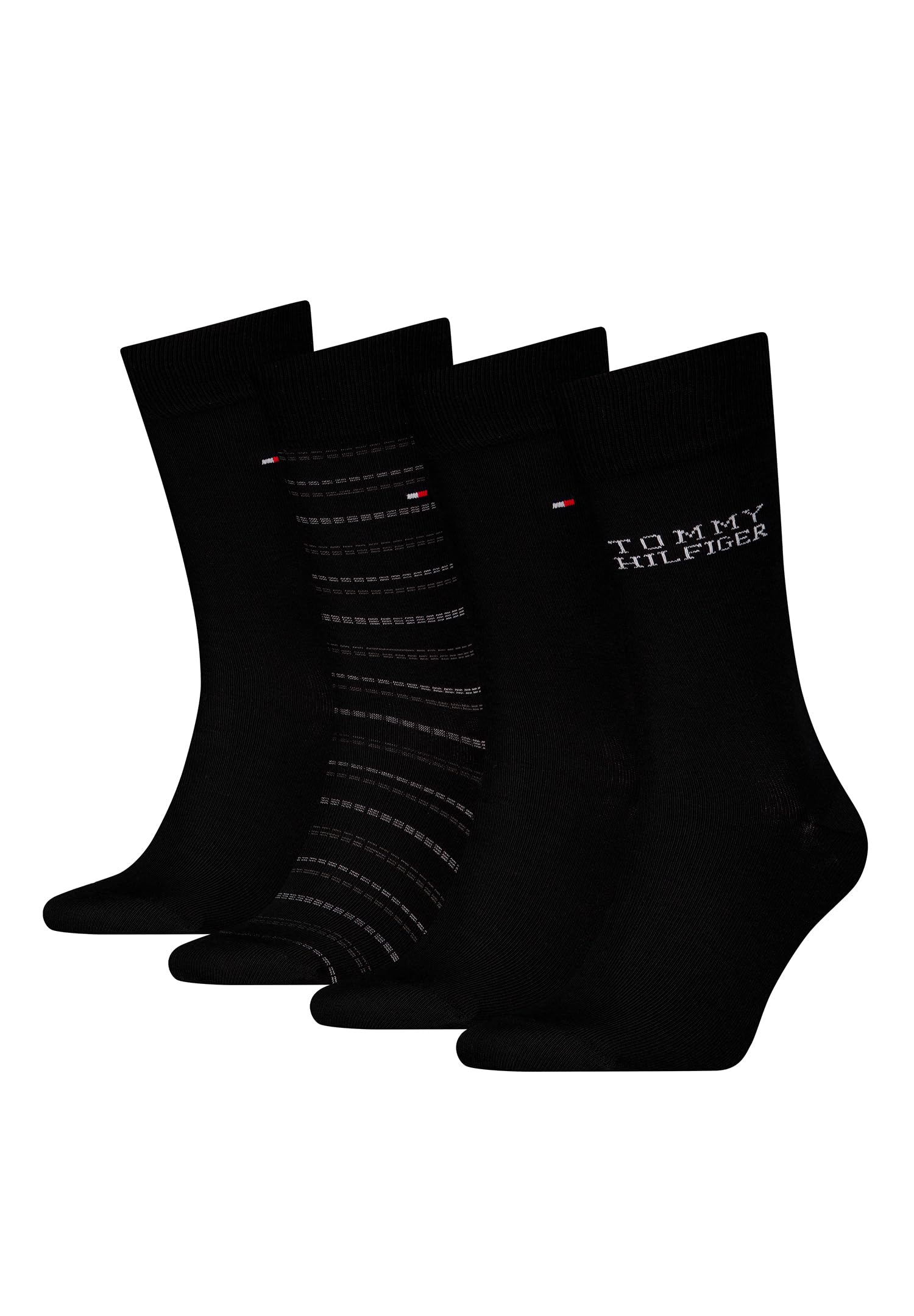 8719965009202 TH Men Sock 4 szt. TIN Giftbox Tommy Stripe, czarny, 39-42 EU