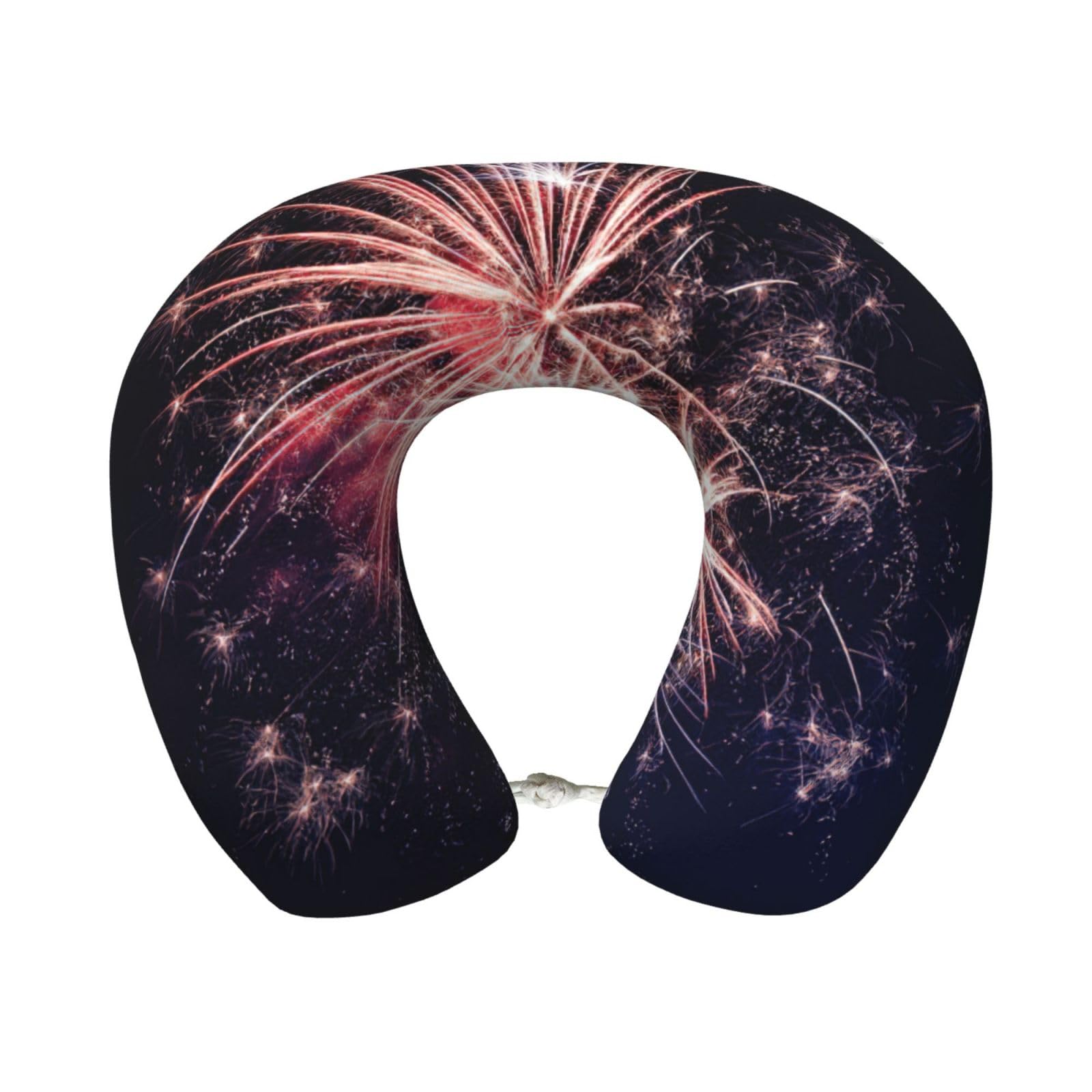 yagDAA Explosion Firework 3d Print U-Shape Travel Neck Pillows Memory Foam Neck Pillow For Airplane Car Office Sleeping Rest